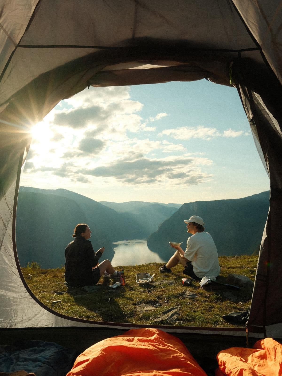 Lever de soleil sur le fjord